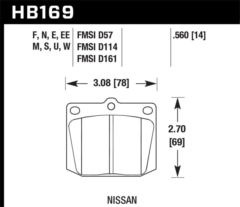 Load image into Gallery viewer, Hawk Performance HB169N.560 HAWK HP+ Brake Pad Sets
