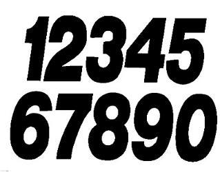 Dirt Digits SX63B-2 Super X Competition Stick-On 6in. Black Number - 2