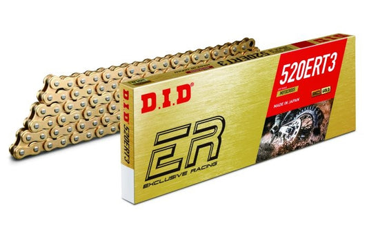 D.I.D 520ERT3114RB 520 ERT3 Series Exclusive Racing Chain - 114 Links - Gold