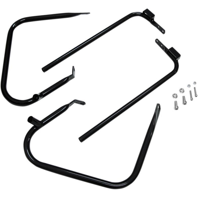 Drag Specialties 3501-1244 Saddlebag Guards/ Support Kit - Gloss Black