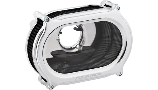 Arlen Ness 600-251 Method Stage II Oval Air Cleaners - Chrome