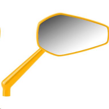 Arlen Ness 13-154 Mini Stocker Mirror - Right - Gold Anodized