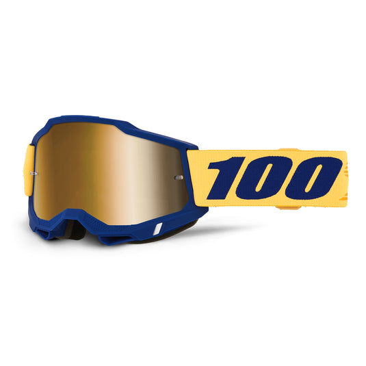 100% Accuri 2 Goggles (One Size Fits Most, Desoto / True Gold Mirror Lens)