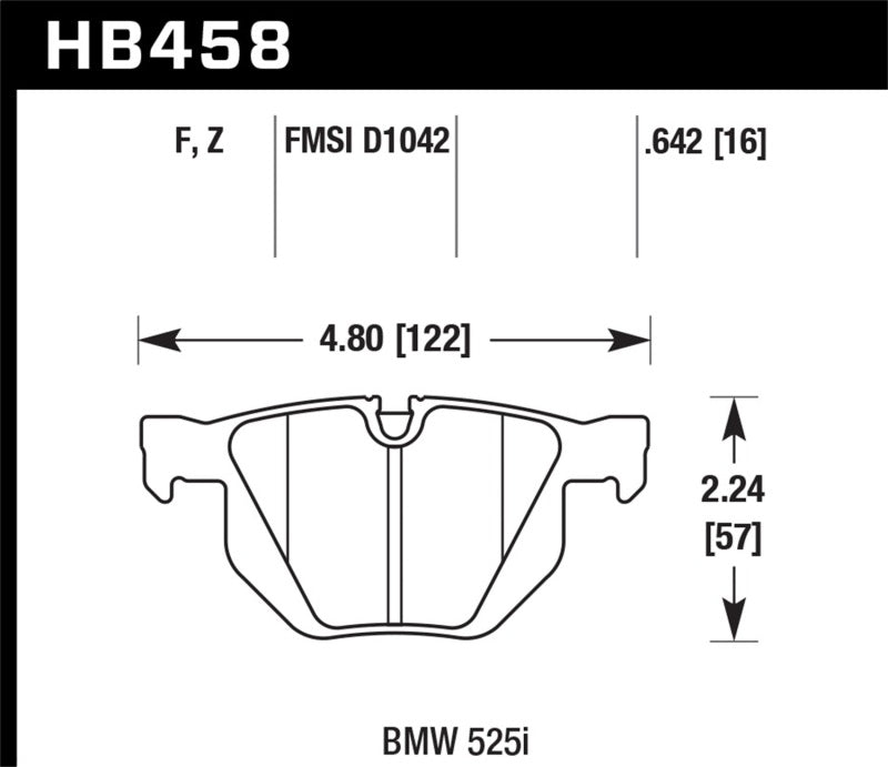 Load image into Gallery viewer, Hawk Performance HB458F.642 HAWK HPS Brake Pad Sets
