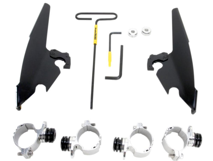 Memphis Shades MEB2008 Trigger-Lock Mount Kit for Batwing Fairing - Black