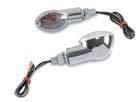 K&S Technologies 25-8356 Ultra-Small Mini-Stalk Marker Lights - Chrome with Clear Lens