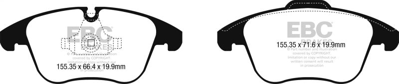 Load image into Gallery viewer, Ebc UD1869 EBC Ultimax2 Brake Pad Sets
