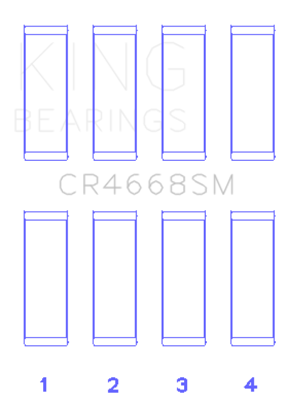 Load image into Gallery viewer, King Engine Bearings CR4668SM KING Connecting Rod Bearings
