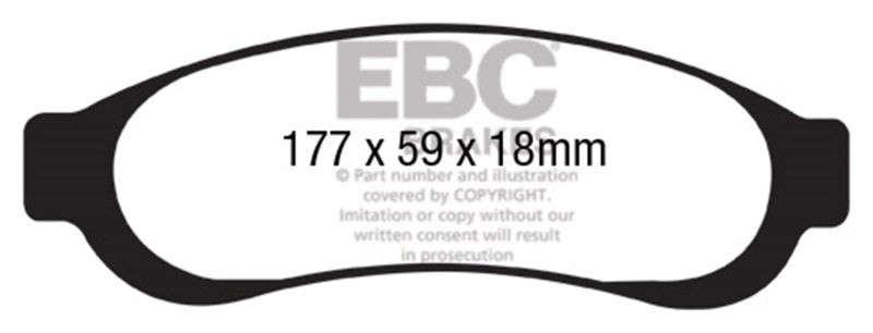 Load image into Gallery viewer, Ebc DP41779R EBC Yellowstuff Brake Pad Sets

