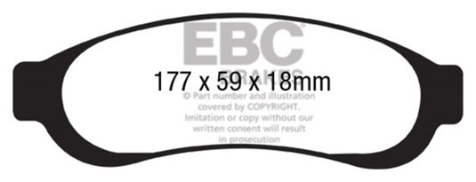 Ebc DP41779R EBC Yellowstuff Brake Pad Sets