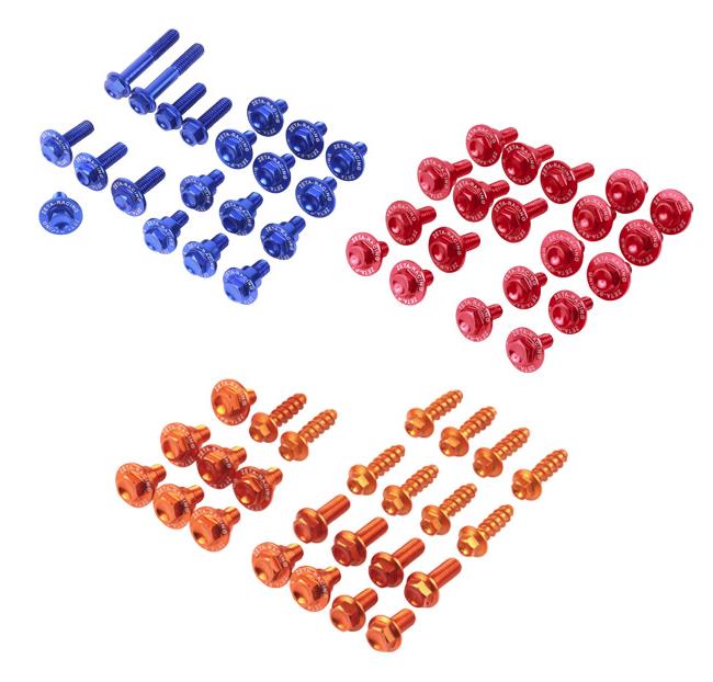 Zeta ZE88-5052 Aluminum Body Bolt Kit - Red