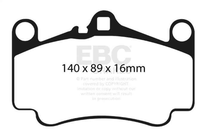 Ebc DP41515R EBC Yellowstuff Brake Pad Sets