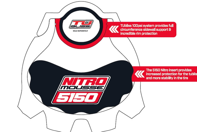 Nuetech NMS-5150-18 Tubliss Mousse 5150 - 18in Rear Tires (110-140 Width) - Plushie