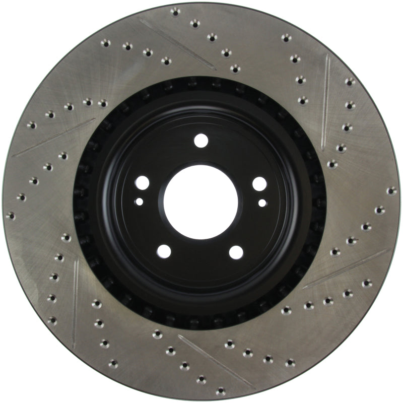 Load image into Gallery viewer, Stoptech 127.46076R ST Slot &amp; Drill Brake Rotors
