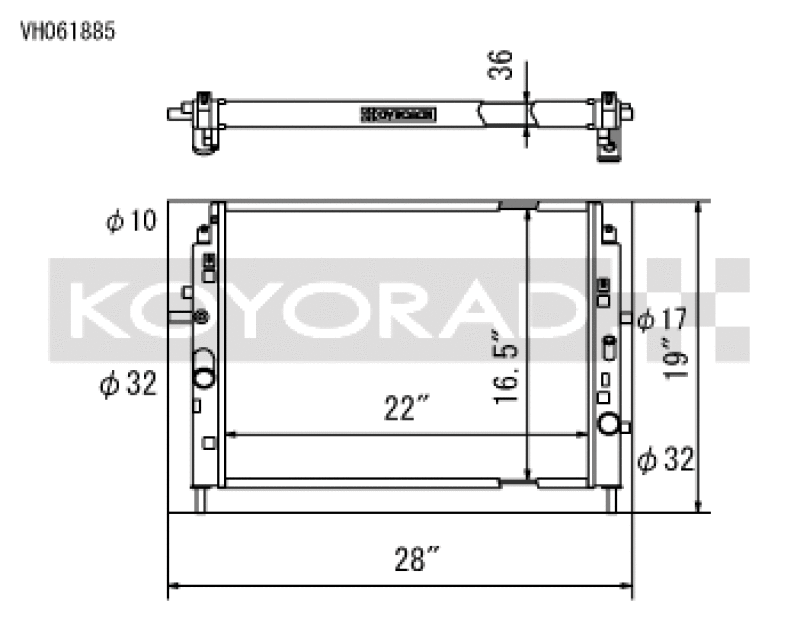 Load image into Gallery viewer, Koyo VH061885 KOY Racing Radiators
