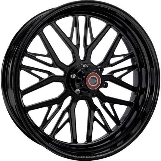 Performance Machine 1202-7814R-NVSAP-SMB Nivis Front Wheel - 18in.x5.5in. - Black Ops