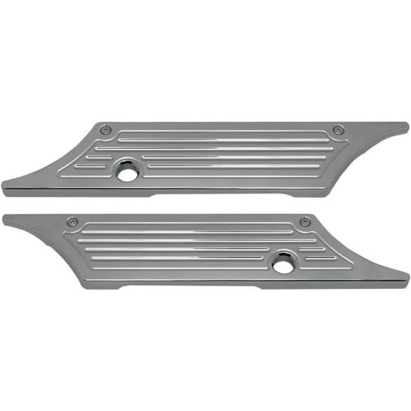Pro-One Performance PO104720 Saddlebag Latch Covers - Chrome - Ball-Milled