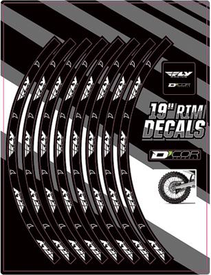 Dcor 40-80-211 Rim Decal - FLY 19in. - Rear
