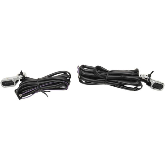 Drag Specialties 2040-2129 LED Handlebar Marker Lights - Chrome/Smoke Lens