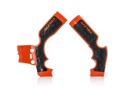 Acerbis 2975045229 X-Grip Frame Guard - Black/Orange