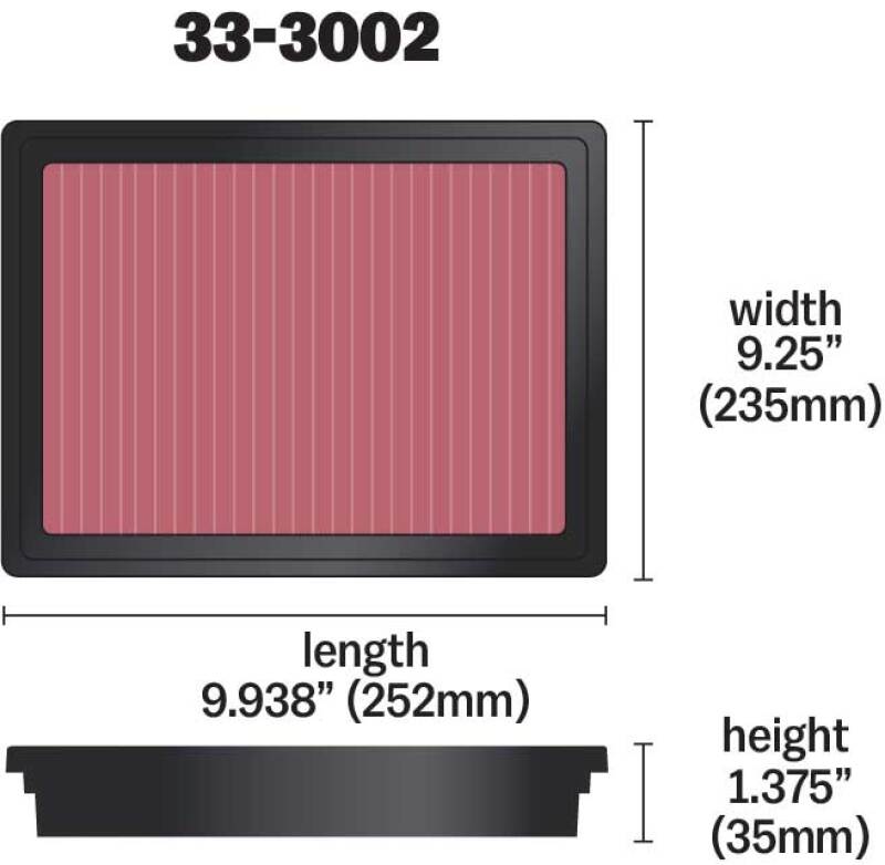 Load image into Gallery viewer, K&amp;N Engineering 33-3002 KN Drop in Air Filters

