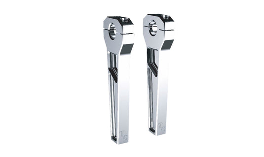 Todds Cycle TD-R21-08 1-1/8in. Handlebar Riser Kit - 8in. Rise - Chrome