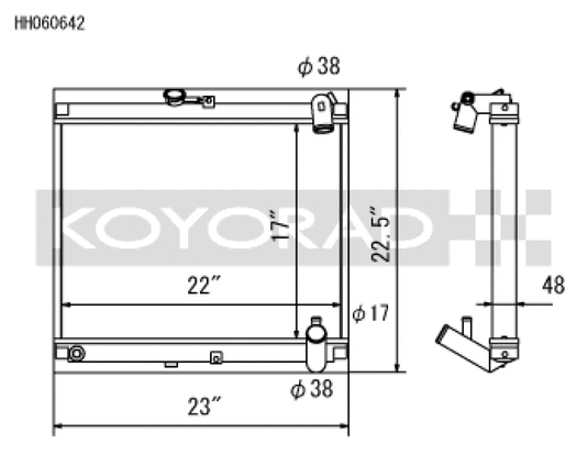 Koyo HH060642 KOY Racing Radiators
