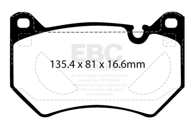 Load image into Gallery viewer, Ebc DP42436R EBC Yellowstuff Brake Pad Sets

