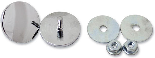 La Choppers LA-9001-00 Fairing Mirror Hole Plugs - Chrome