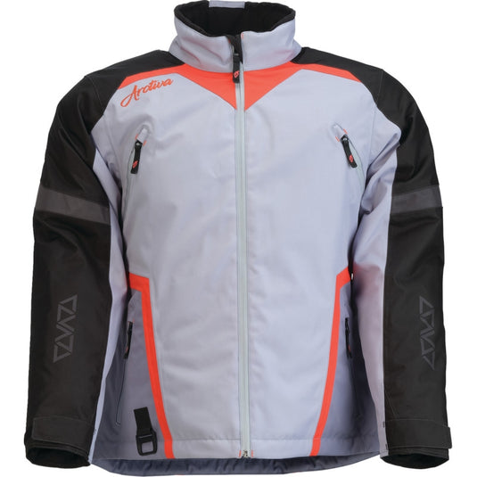 Arctiva Pivot 8 Womens Jacket (X-Small, Gray/Coral)