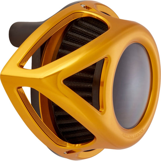 Arlen Ness 600-245 Clear Tear Series Air Cleaner Kit - Gold Anodized