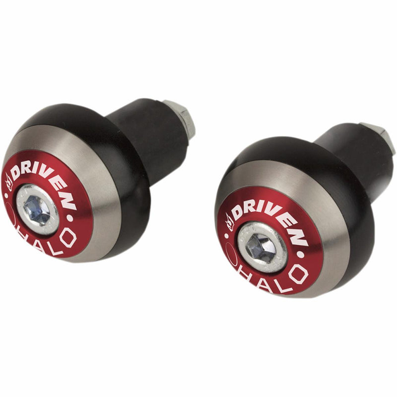 Driven Racing DHBEW-RD Halo Bar Ends - Red