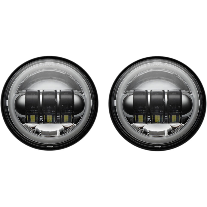 Custom Dynamics CD-45-C 4.5in. LED Halo Passing Lamps - Chrome