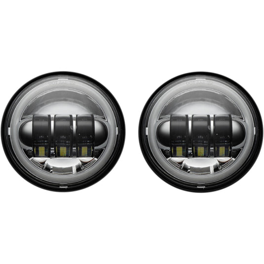 Custom Dynamics CD-45-C 4.5in. LED Halo Passing Lamps - Chrome