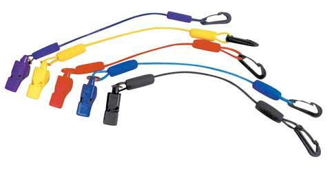 Wps LVW-17 BLK Floating Whistle with Lanyard - Black