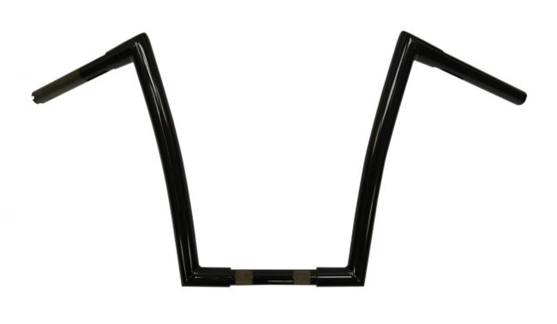 Todds Cycle 0601-2551 1-1/4in. Strip Handlebar - 14in. - Gloss Black