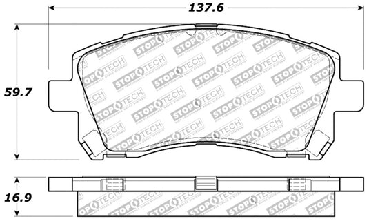 Stoptech 309.07210 ST Sport Brake Pads
