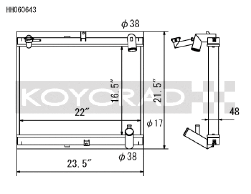 Load image into Gallery viewer, Koyo HH060643 KOY Racing Radiators
