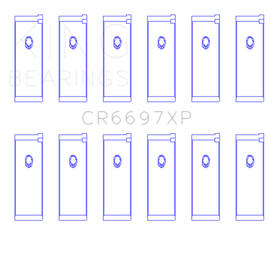 King Engine Bearings CR6697XPSTDX KING Performance Rod Bearings