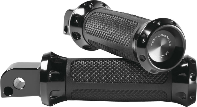 Performance Machine 0035-1245M-B Overdrive Footpegs - Passenger - Black