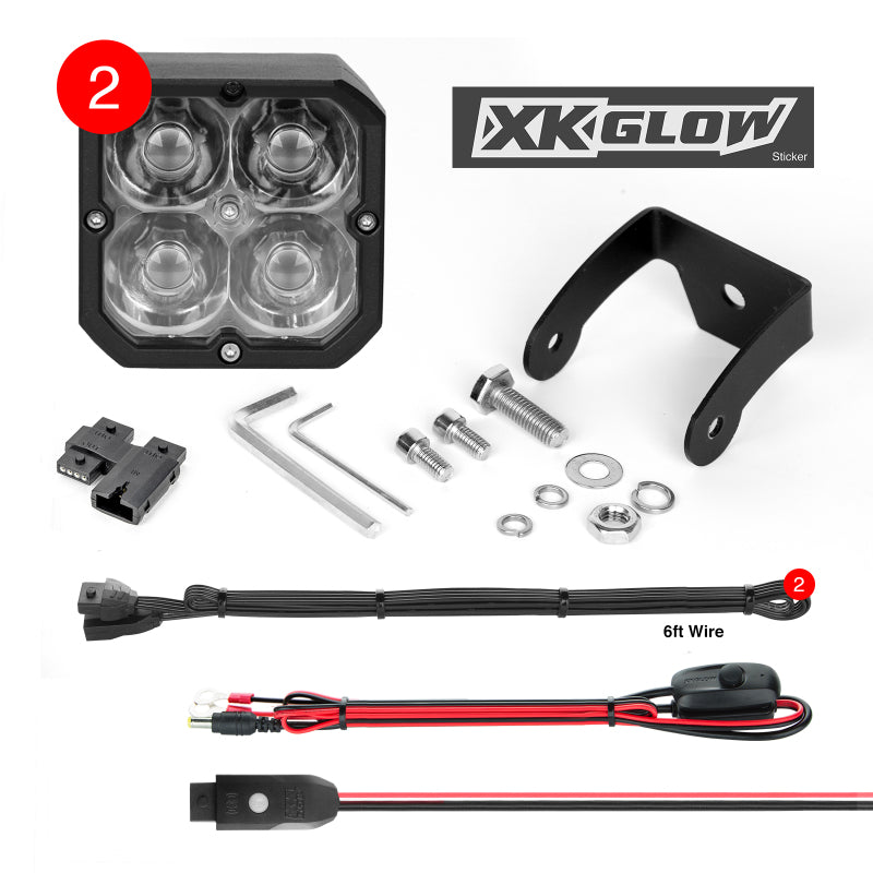 Load image into Gallery viewer, Xkglow XK065001-S-KIT XKG Offroad Accent Lights
