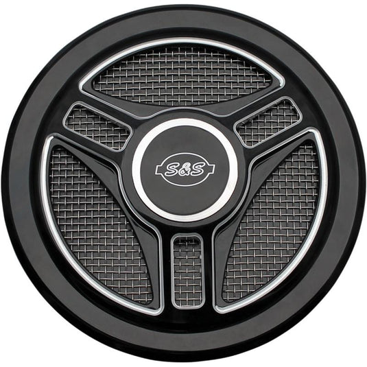 S&S Cycle 170-0210 Stealth Air Cleaner Cover - Tri-Spoke