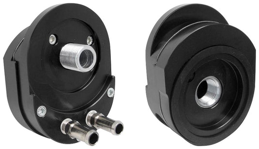 Jagg 4702 Offset Oil Filter Adapter with T-Stat for Twin Cam and EFI Evolution