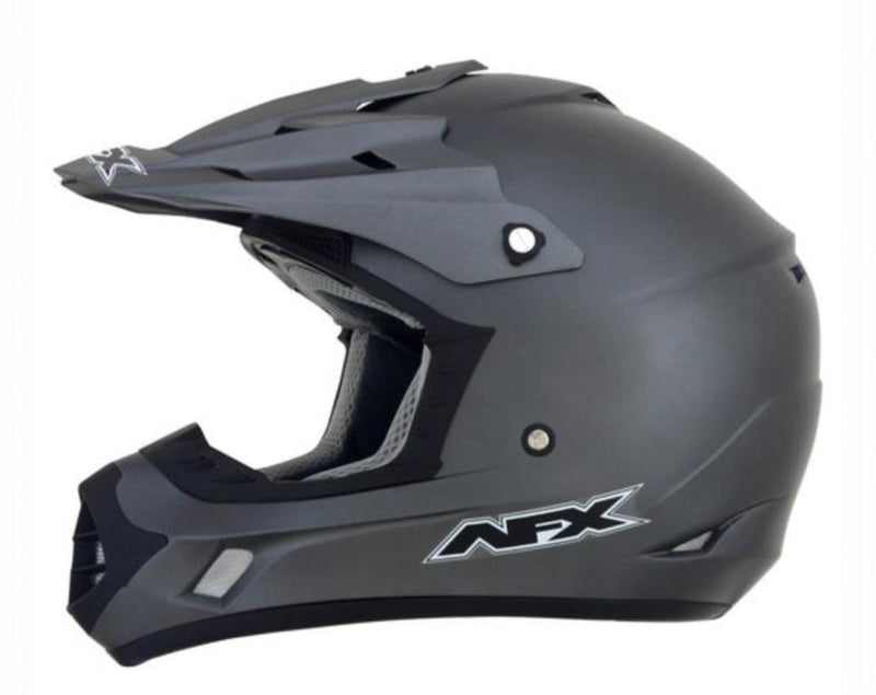 AFX FX-17 Solid Helmet Frost Gray Gray