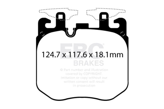 Ebc DP52304NDX EBC Bluestuff Brake Pad Sets