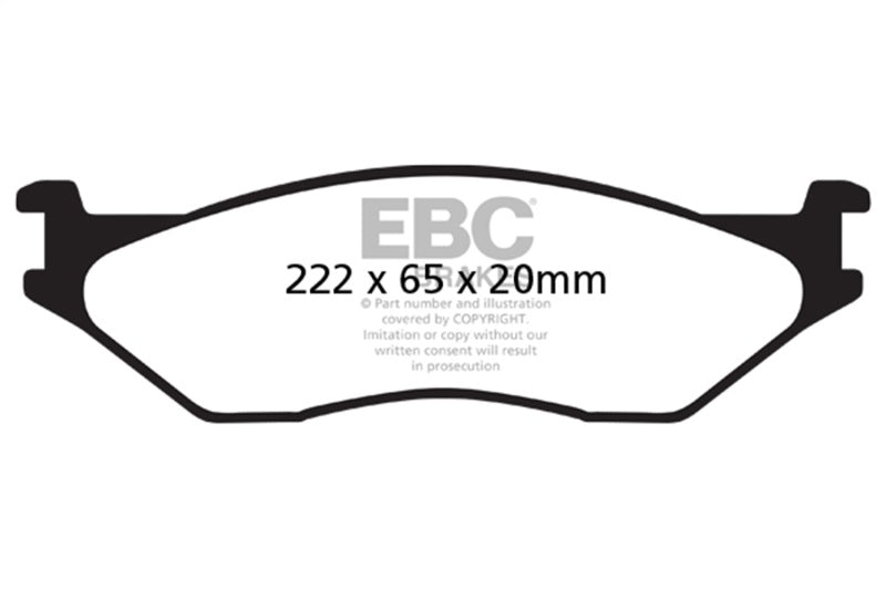 Load image into Gallery viewer, Ebc DP41653R EBC Yellowstuff Brake Pad Sets
