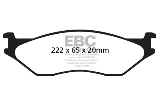 Ebc DP41653R EBC Yellowstuff Brake Pad Sets