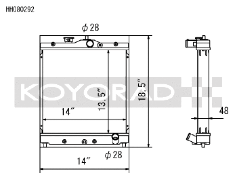 Load image into Gallery viewer, Koyo HH080292 KOY Racing Radiators
