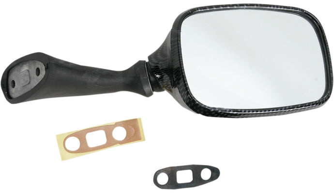 Emgo 20-78221 OEM Style Mirror - Carbon Fiber - Right