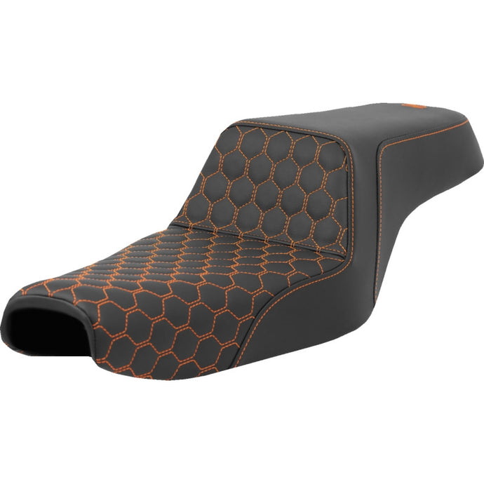 Saddlemen 807-11-17703 Step-Up HC Seat - Orange Stitching